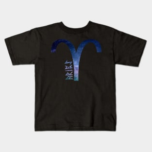 Aries Galaxy Kids T-Shirt